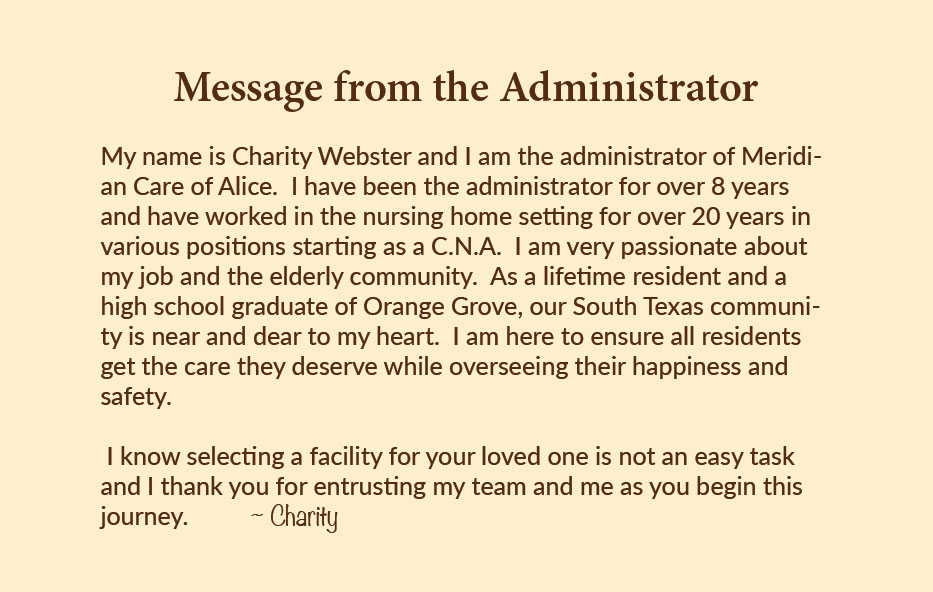 A Message from the Administrator